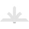 Ekena Millwork Redmond Architectural Grade PVC Gable Bracket, 60"W x 32 1/2"H x 2"D x 6"F, 13/12 Pitch GBP060X33X0206RED00 - alternate 3